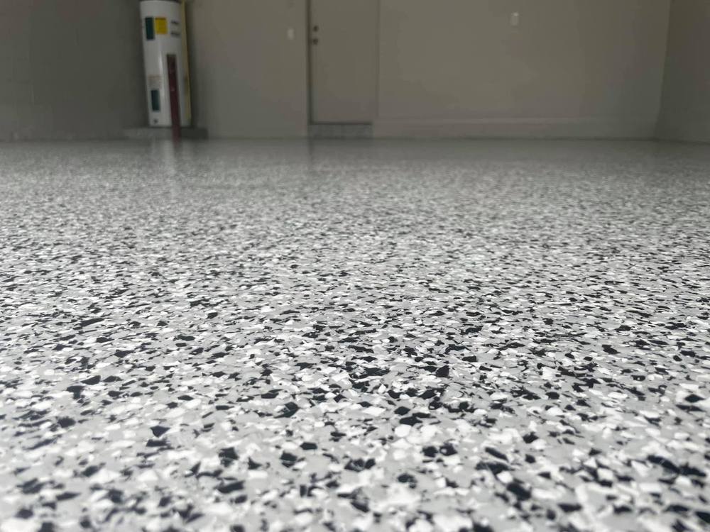 Close-up of a flake floor